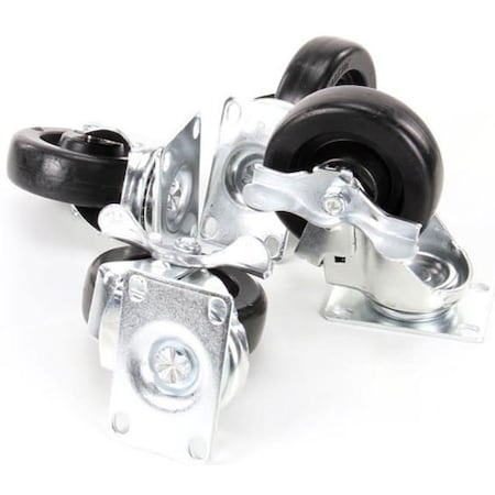 American Range 4 Swivel 2/W Brake Castr Set Of 4 A35102